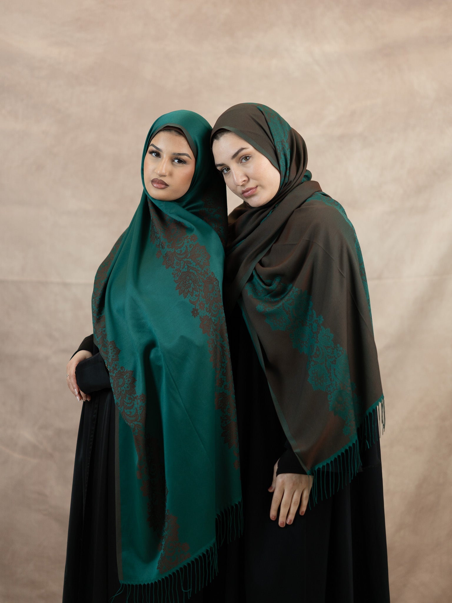 Lace Veil Silk & Viscose Reversible Scarf