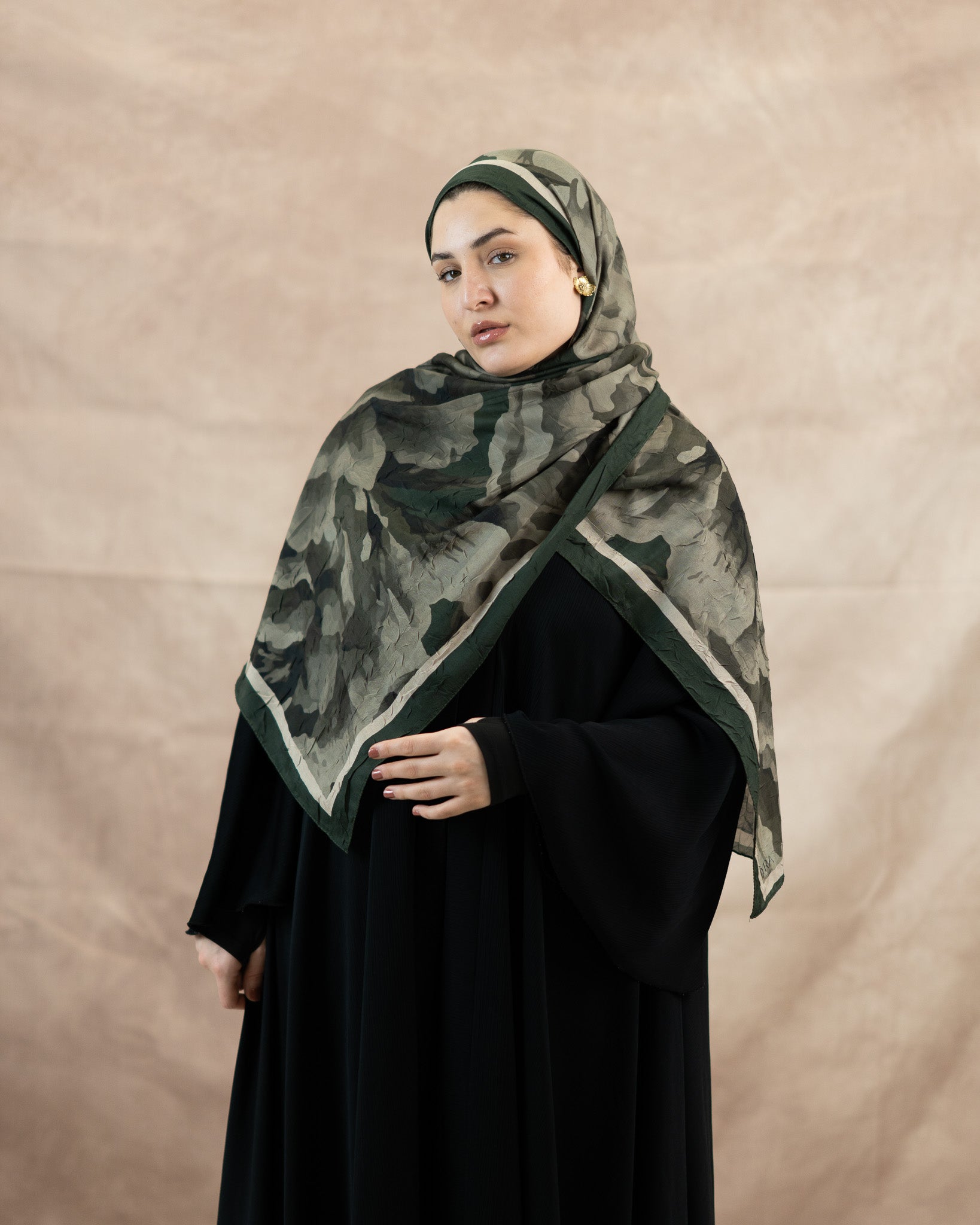 Floral Reverie Bamboo Crush Cotton Scarf