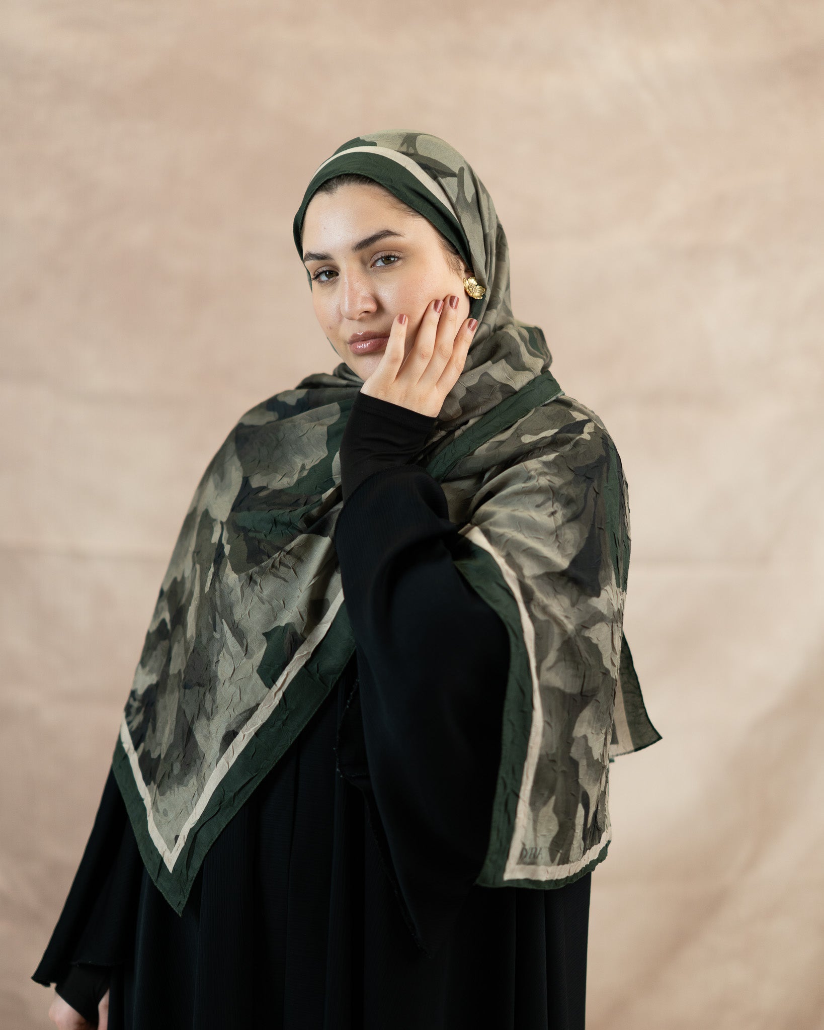 Floral Reverie Bamboo Crush Cotton Scarf