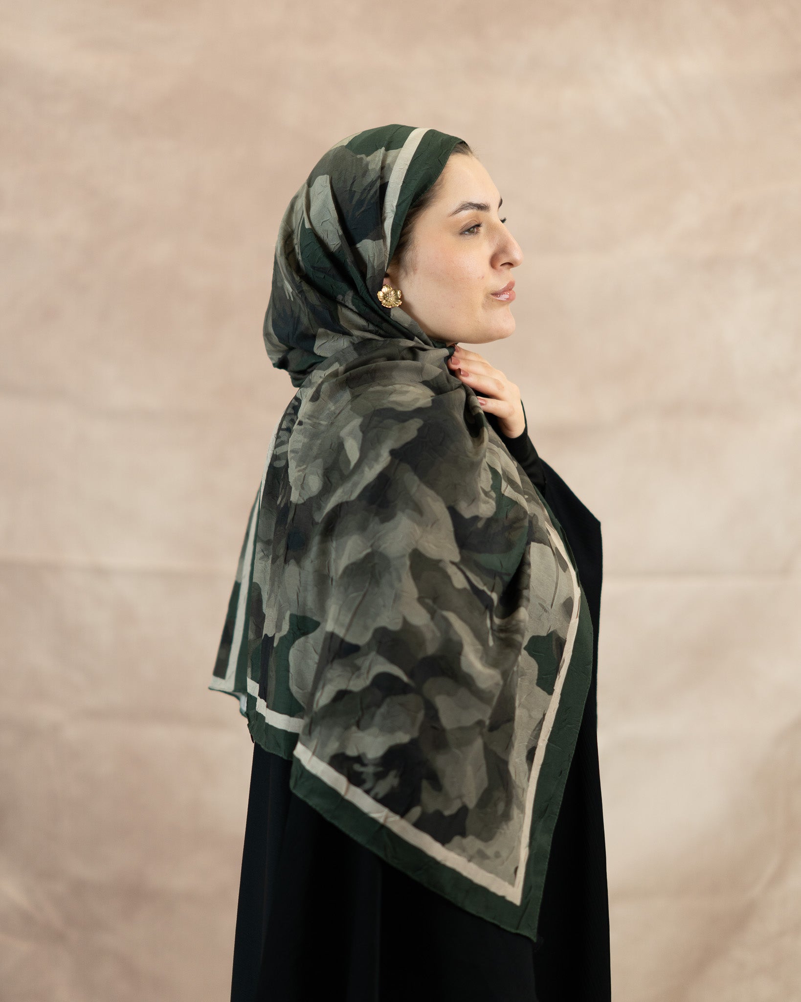 Floral Reverie Bamboo Crush Cotton Scarf