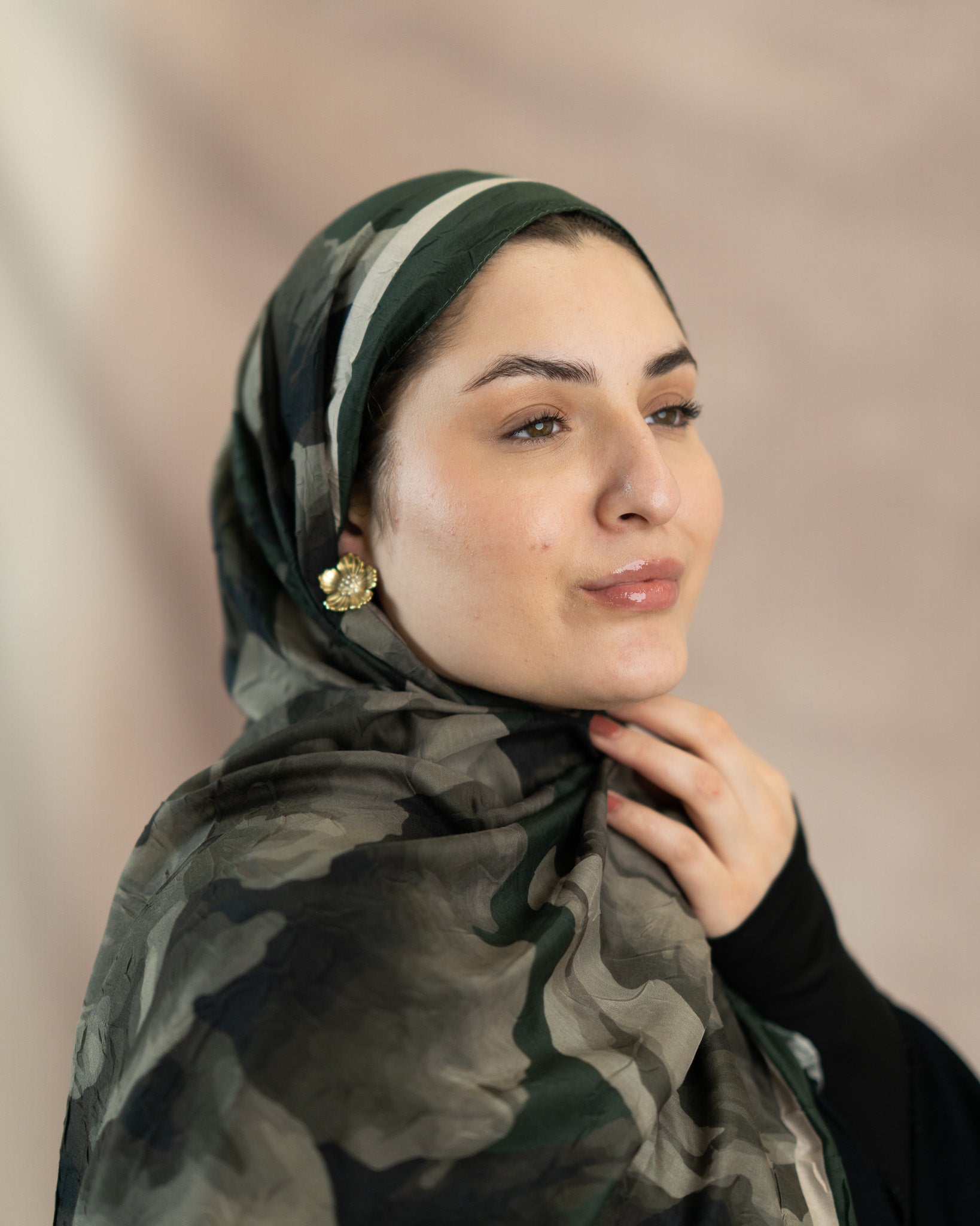 Floral Reverie Bamboo Crush Cotton Scarf