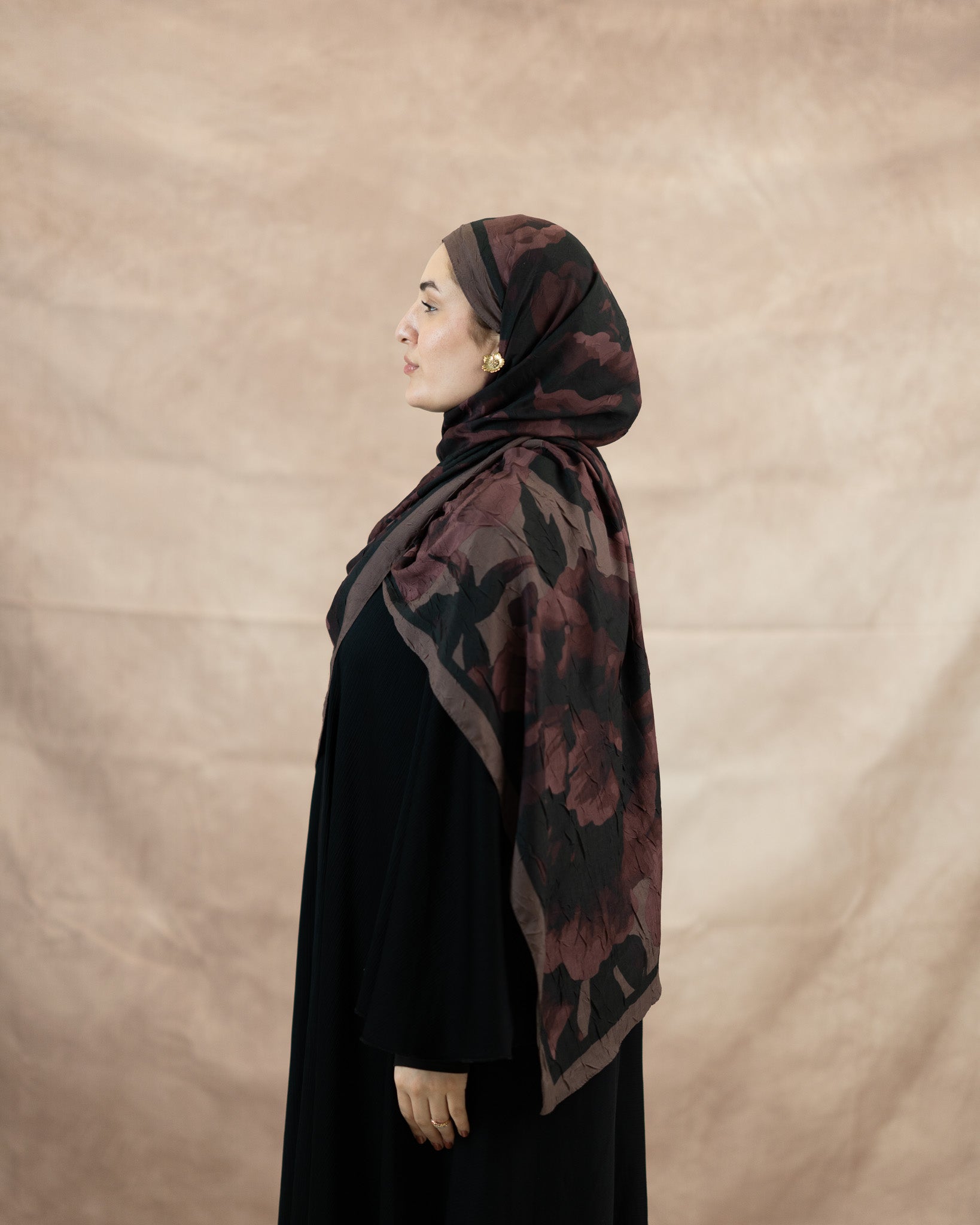 Floral Reverie Bamboo Crush Cotton Scarf