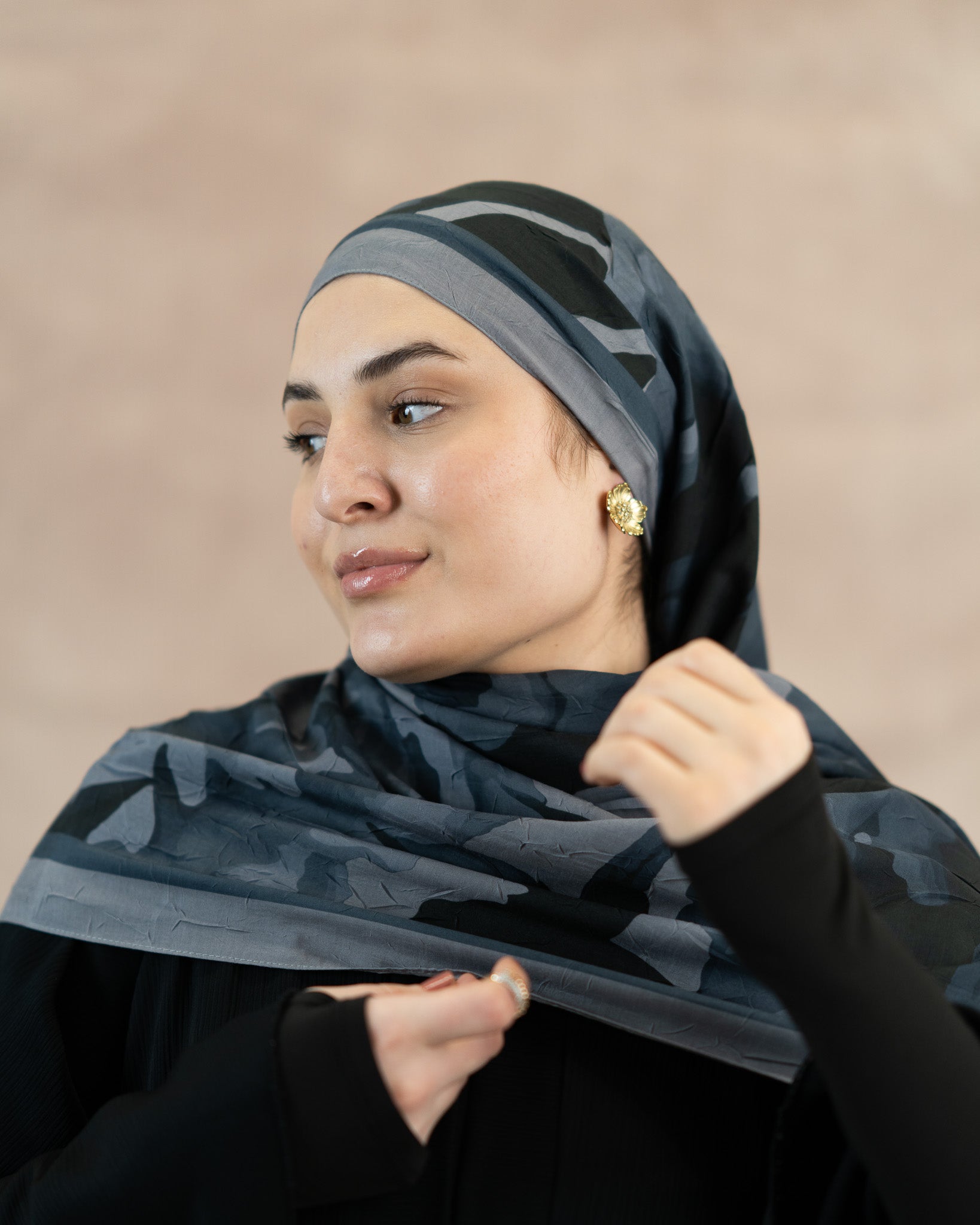 Floral Reverie Bamboo Crush Cotton Scarf