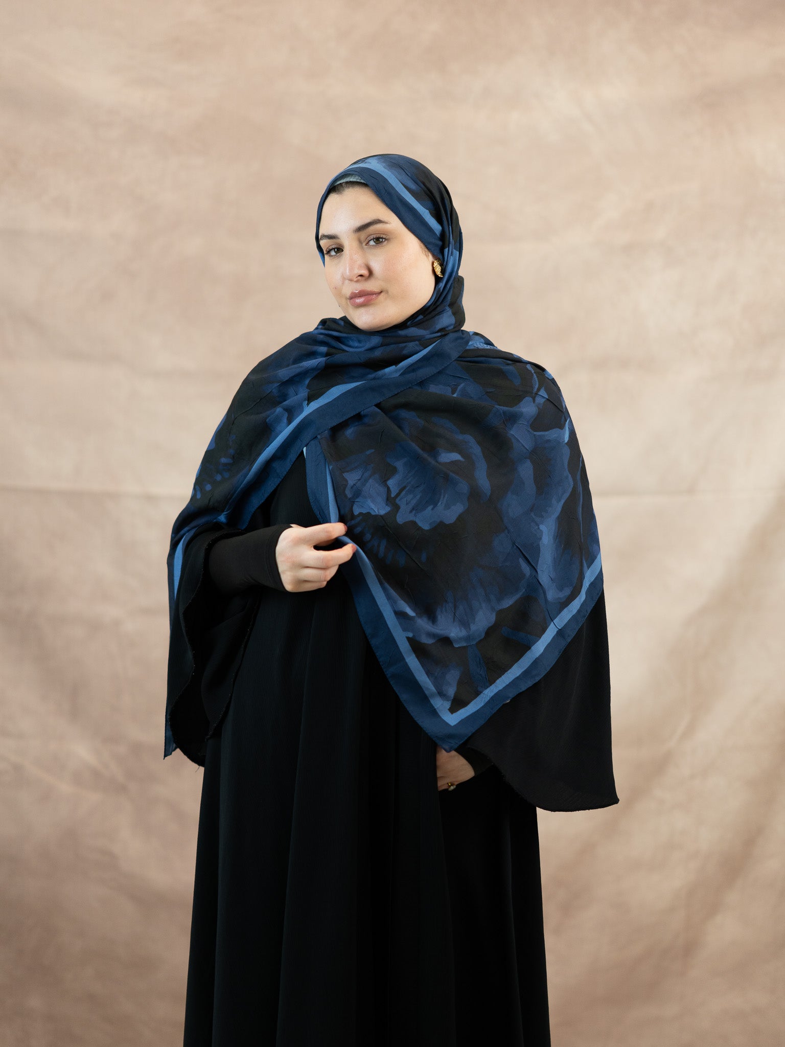 Floral Reverie Bamboo Crush Cotton Scarf