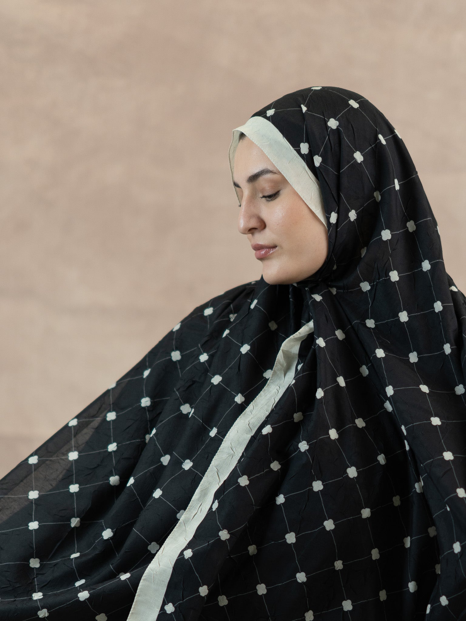 Clover Bamboo Crush Cotton Scarf