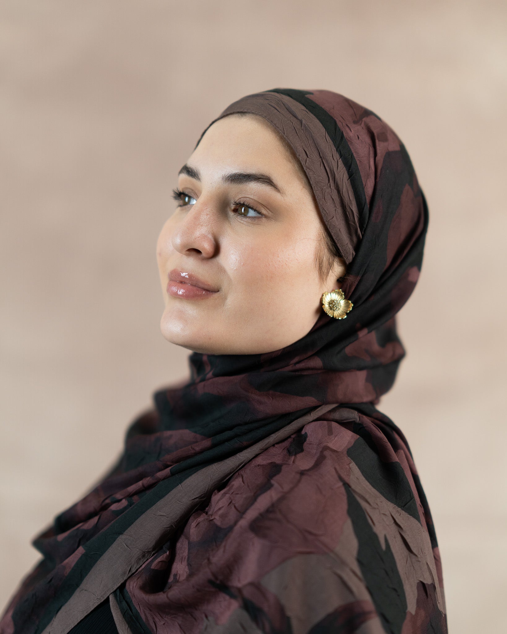 Floral Reverie Bamboo Crush Cotton Scarf