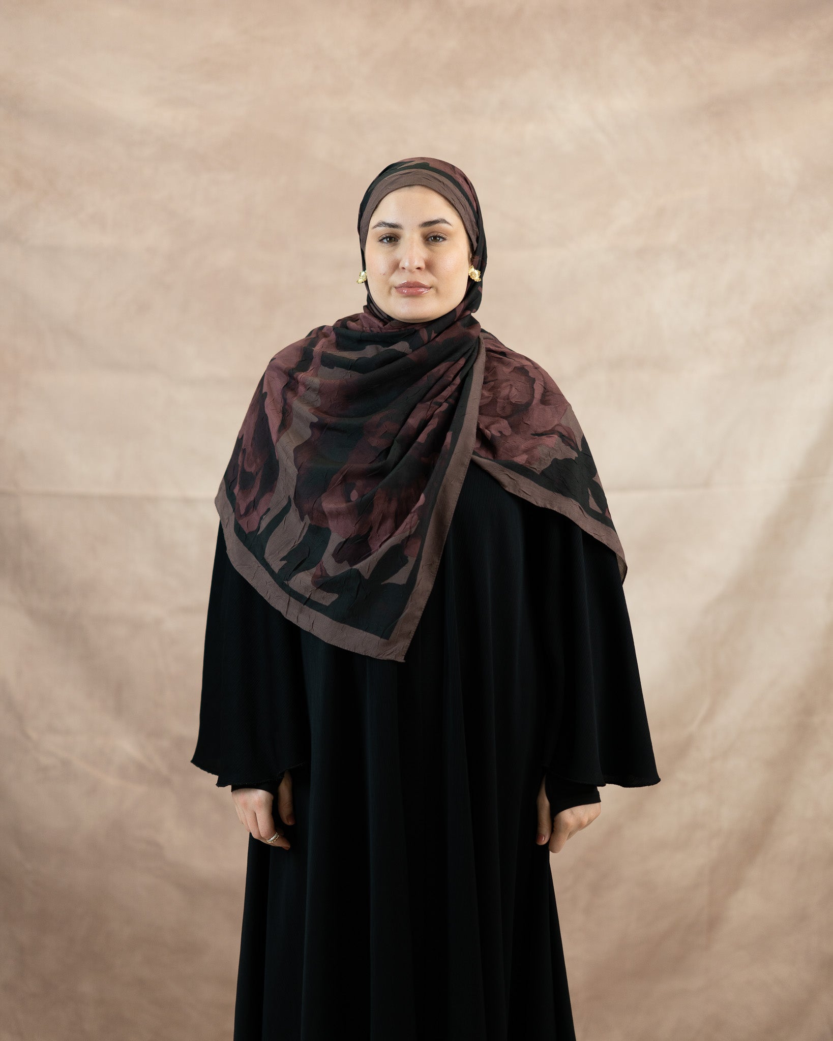 Floral Reverie Bamboo Crush Cotton Scarf