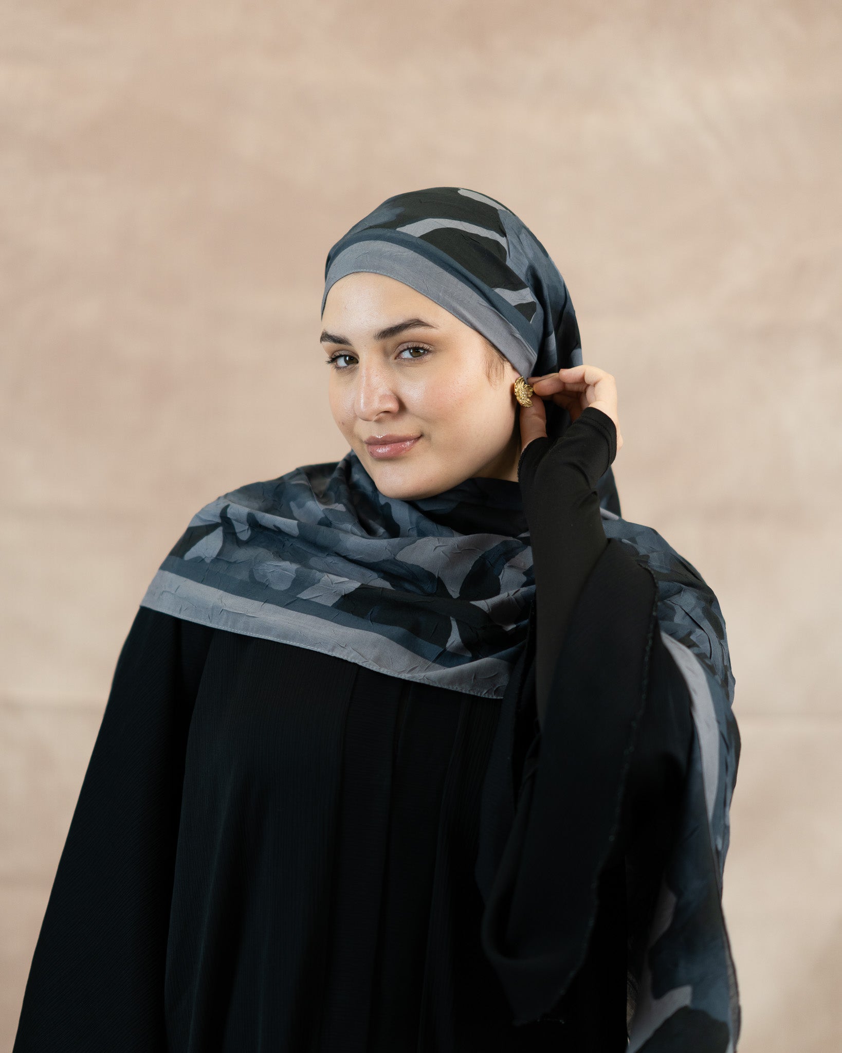 Floral Reverie Bamboo Crush Cotton Scarf