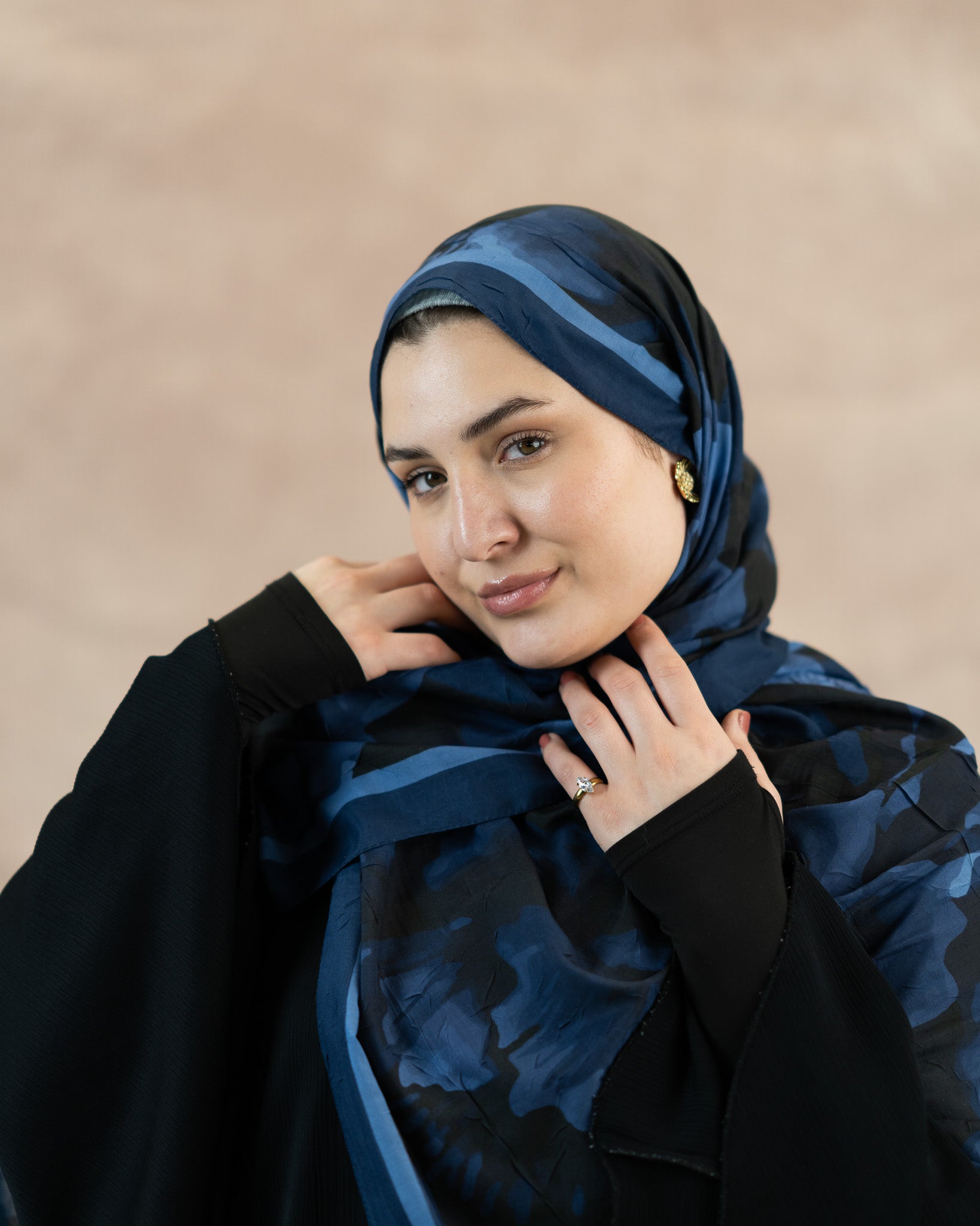 Floral Reverie Bamboo Crush Cotton Scarf