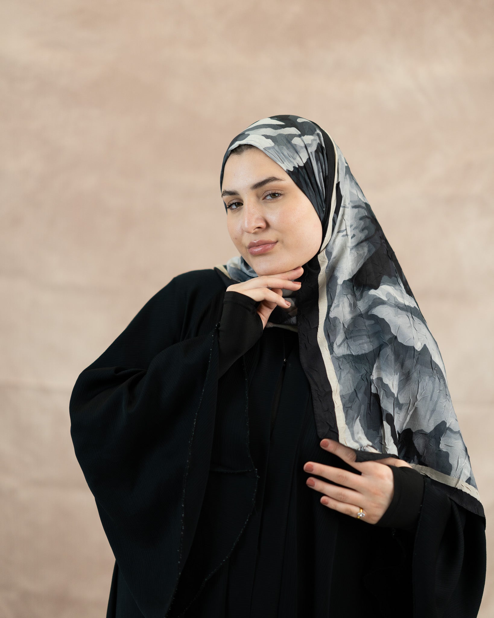 Floral Reverie Bamboo Crush Cotton Scarf