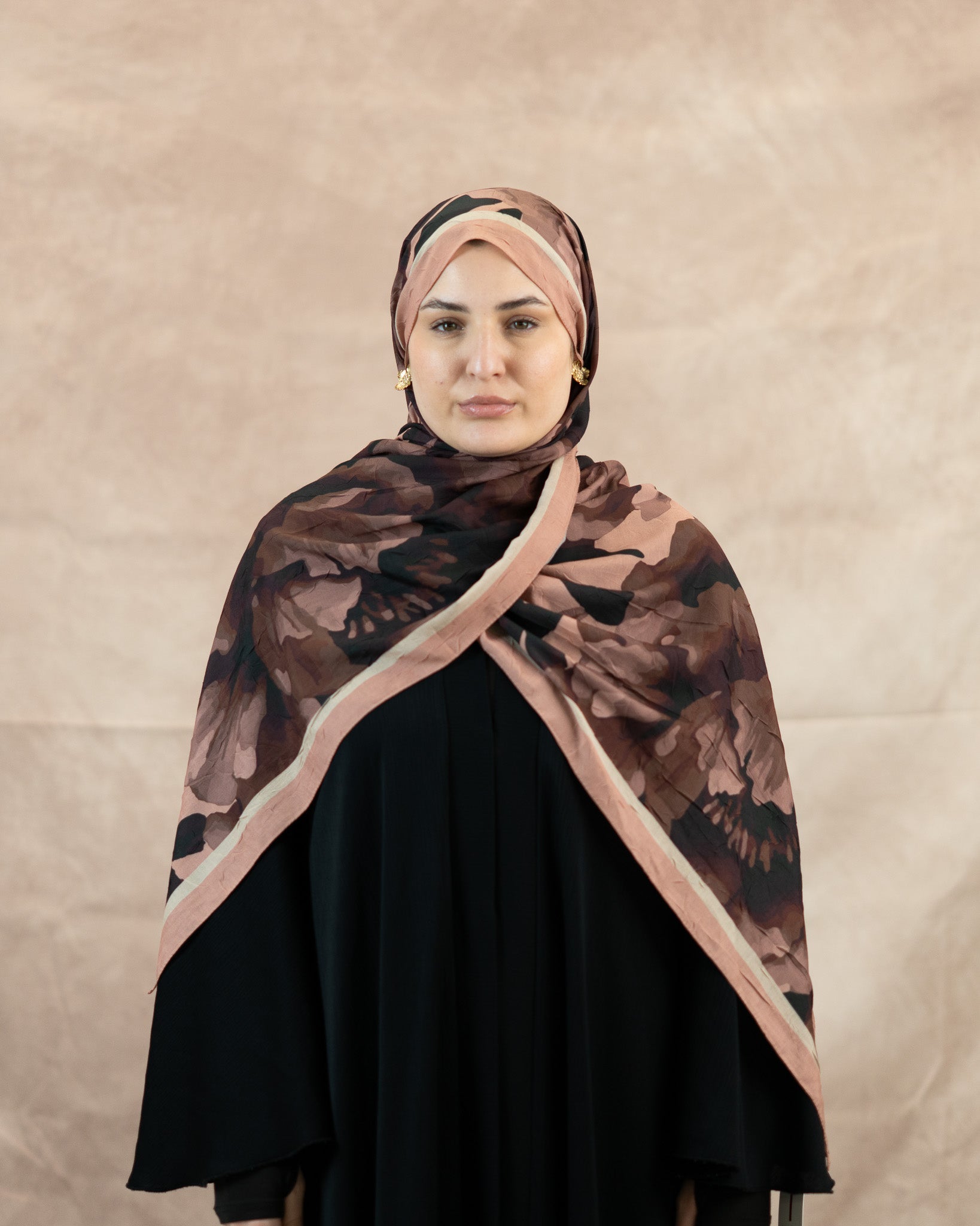 Floral Reverie Bamboo Crush Cotton Scarf