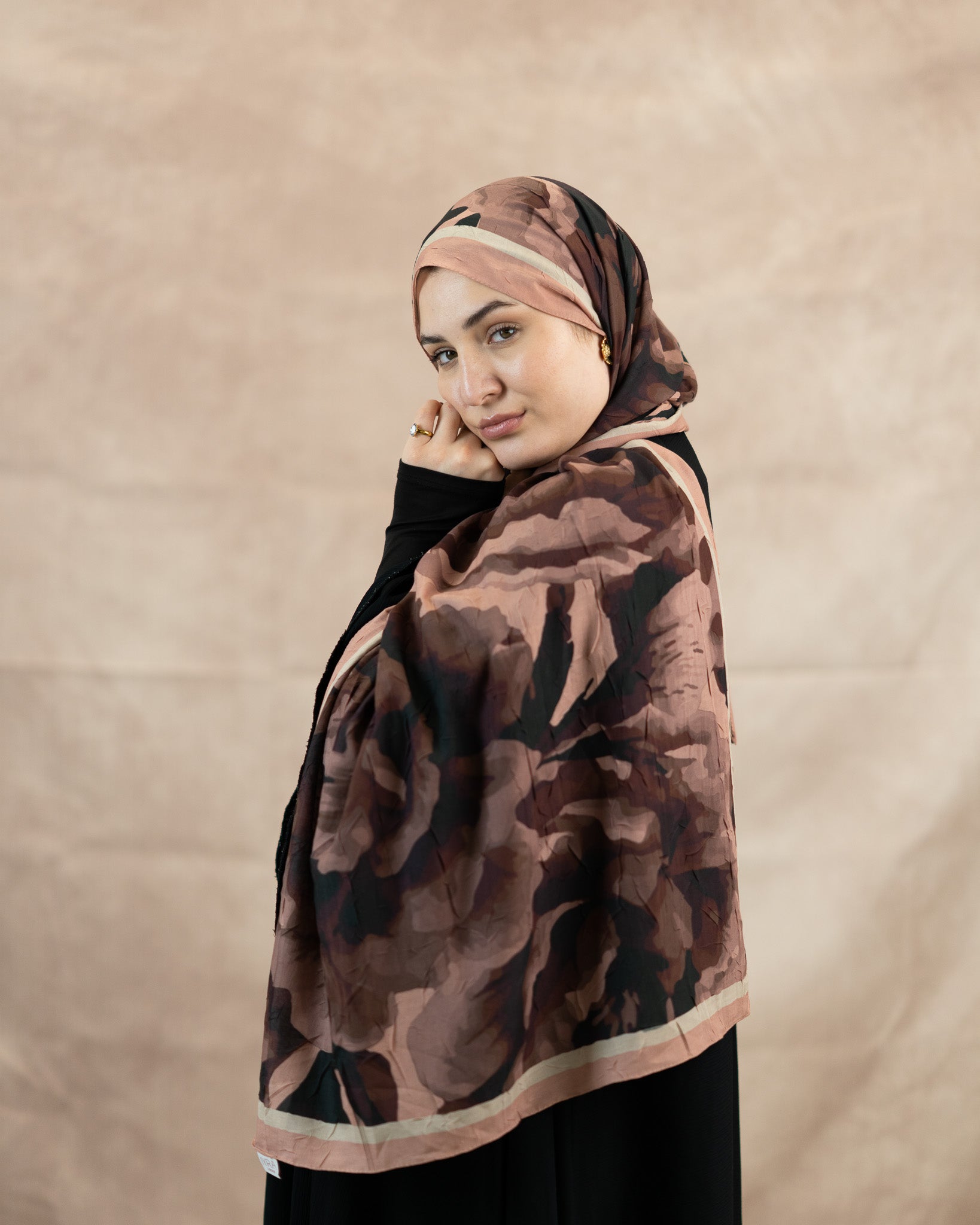 Floral Reverie Bamboo Crush Cotton Scarf